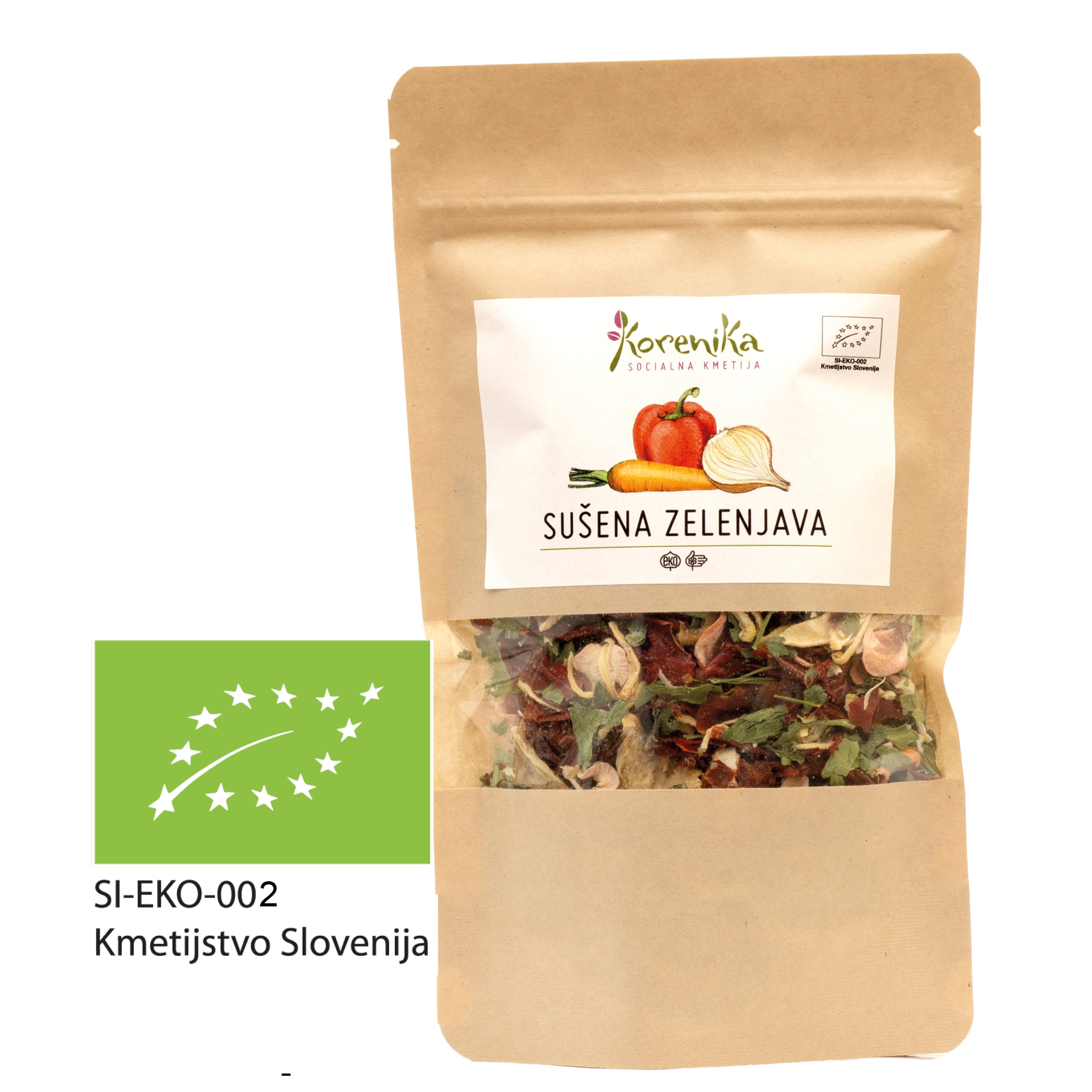 Eko sušena zelenjava